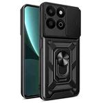 For  Honor 200 Smart Sliding Camera Cover Design TPU+PC Phone Case(Black)