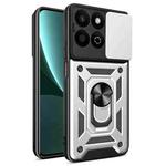 For  Honor 200 Smart Sliding Camera Cover Design TPU+PC Phone Case(Silver)