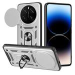 For Honor Magic7 Pro Sliding Camera Cover Design TPU+PC Phone Case(Silver)