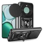 For Honor X9c Smart Sliding Camera Cover Design TPU+PC Phone Case(Black)