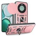 For Honor X9c Smart Sliding Camera Cover Design TPU+PC Phone Case(Rose Gold)