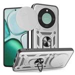 For Honor X9c Smart Sliding Camera Cover Design TPU+PC Phone Case(Silver)