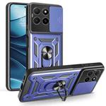 For Honor X5b Plus Sliding Camera Cover Design TPU+PC Phone Case(Blue)