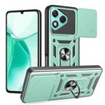 For Honor 400 Lite Sliding Camera Cover Design TPU+PC Phone Case(Green)