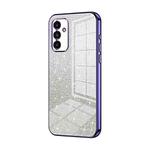 For Samsung Galaxy A14 5G Gradient Glitter Powder Electroplated Phone Case(Purple)