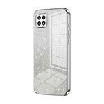 For Samsung Galaxy A22 5G / A22s Gradient Glitter Powder Electroplated Phone Case(Silver)