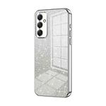 For Samsung Galaxy A34 5G Gradient Glitter Powder Electroplated Phone Case(Silver)