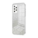 For Samsung Galaxy A72 4G / 5G Gradient Glitter Powder Electroplated Phone Case(Transparent)