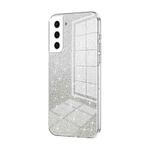 For Samsung Galaxy S21 5G Gradient Glitter Powder Electroplated Phone Case(Transparent)