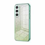 For Samsung Galaxy S23+ 5G Gradient Glitter Powder Electroplated Phone Case(Green)