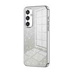 For Samsung Galaxy S24+ 5G Gradient Glitter Powder Electroplated Phone Case(Silver)