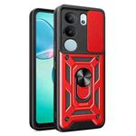 For vivo S17 Pro 5G/V29 5G Sliding Camera Cover Design TPU+PC Phone Case(Red)