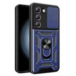 For vivo Y200e 5G Global Sliding Camera Cover Design TPU+PC Phone Case(Blue)