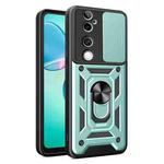 For vivo V40 / V40 Pro / S19 Pro Sliding Camera Cover Design TPU+PC Phone Case(Green)