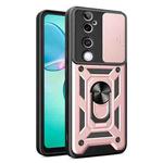 For vivo V40 / V40 Pro / S19 Pro Sliding Camera Cover Design TPU+PC Phone Case(Rose Gold)