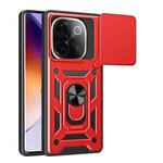 For vivo iQOO Z9s Pro 5G India Sliding Camera Cover Design TPU+PC Phone Case(Red)