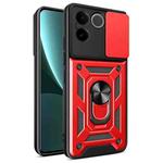 For vivo iQOO Z7 Pro 5G Global Sliding Camera Cover Design TPU+PC Phone Case(Red)