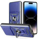 For vivo iQOO 13 5G Sliding Camera Cover Design TPU+PC Phone Case(Blue)