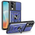 For vivo Y29s 5G / Y04 4G Sliding Camera Cover Design TPU+PC Phone Case(Blue)