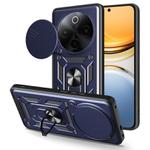 For vivo Y300 Pro Global Sliding Camera Cover Design TPU+PC Phone Case(Blue)