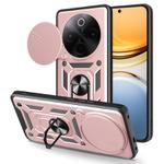 For vivo Y300 Pro Global Sliding Camera Cover Design TPU+PC Phone Case(Rose Gold)