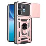For vivo V60 5G Sliding Camera Cover Design TPU+PC Phone Case(Rose Gold)