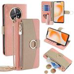 For Huawei Enjoy 60X Crossbody Litchi Texture Leather Phone Case(Pink)