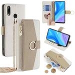 For Huawei P Smart Z / Enjoy 10 Plus Crossbody Litchi Texture Leather Phone Case(White)