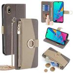 For Huawei Y5 2019 / Honor 8S Crossbody Litchi Texture Leather Phone Case(Grey)