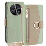 For Huawei nova 12i 4G Crossbody Litchi Texture Leather Phone Case(Green)