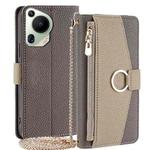 For Huawei Pura 70 Ultra 5G Crossbody Litchi Texture Leather Phone Case(Grey)