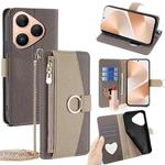 For Huawei Pura 80 5G Crossbody Litchi Texture Leather Phone Case(Grey)
