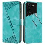 For Tecno Pova 5 Pro Dream Triangle Leather Phone Case with Long  Lanyard(Green)
