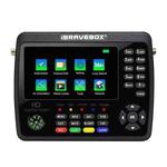 iBRAVEBOX V10 Finder Max+ 4.3 inch Display Digital Satellite Meter Signal Finder, Support DVB-S/S2/S2X AHD, Plug Type:US Plug(Black)