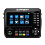 iBRAVEBOX V10 Finder Pro+ 4.3 inch Display Digital Satellite Meter Signal Finder, Support DVB-S/S2/S2X/T/T2/C AHD, Plug Type:EU Plug(Black)