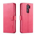 For Xiaomi Redmi 9 LC.IMEEKE Calf Texture Horizontal Flip Leather Case, with Holder & Card Slots & Wallet(Red)