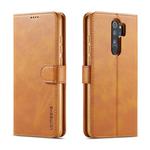 For Xiaomi Redmi 9 LC.IMEEKE Calf Texture Horizontal Flip Leather Case, with Holder & Card Slots & Wallet(Yellow)