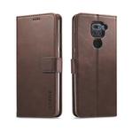 For Xiaomi Redmi Note 9 LC.IMEEKE Calf Texture Horizontal Flip Leather Case, with Holder & Card Slots & Wallet(Brown)