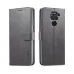 For Xiaomi Redmi Note 9 LC.IMEEKE Calf Texture Horizontal Flip Leather Case, with Holder & Card Slots & Wallet(Grey)