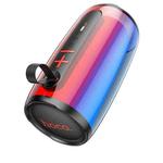 hoco HC18 Jumper Colorful Luminous Outdoor Bluetooth 5.1 Speaker Support TF Card / FM / TWS(Black)