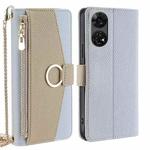 For ZTE Anshin Family Crossbody Litchi Texture Leather Phone Case(Blue)