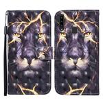 For Samsung Galaxy A20s Colored Drawing Pattern Horizontal Flip Leather Case with Holder & Card Slots & Wallet(Thunder Lion)