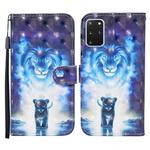 For Samsung Galaxy S20+ Colored Drawing Pattern Horizontal Flip Leather Case with Holder & Card Slots & Wallet(Lion)