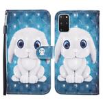 For Samsung Galaxy S20+ Colored Drawing Pattern Horizontal Flip Leather Case with Holder & Card Slots & Wallet(Rabbit)