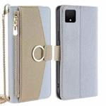 For TCL 502 Crossbody Litchi Texture Leather Phone Case(Blue)