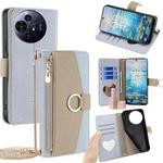 For TCL 50 NxtPaper 5G / 50 Pro NxtPaper 5G Crossbody Litchi Texture Leather Phone Case(Blue)