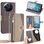 For TCL 50 NxtPaper 5G / 50 Pro NxtPaper 5G Crossbody Litchi Texture Leather Phone Case(Grey)