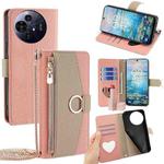 For TCL 50 NxtPaper 5G / 50 Pro NxtPaper 5G Crossbody Litchi Texture Leather Phone Case(Pink)