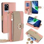 For Infinix Note 10 Pro Crossbody Litchi Texture Leather Phone Case(Pink)