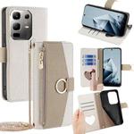 For Infinix Note 50x 5G Crossbody Litchi Texture Leather Phone Case(White)